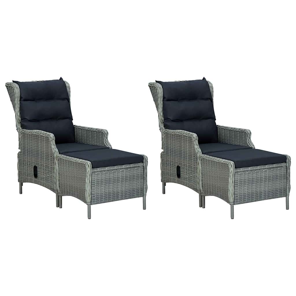 Set Mobili da Pranzo per Giardino 7 pz Grigio vidaXL