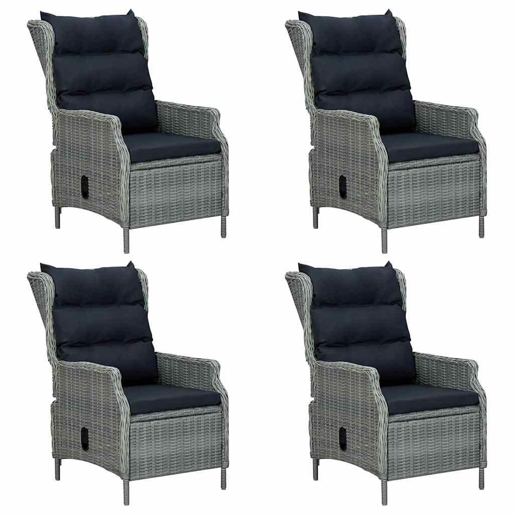 Set Mobili da Pranzo per Giardino 5 pz Grigio Chiaro vidaXL