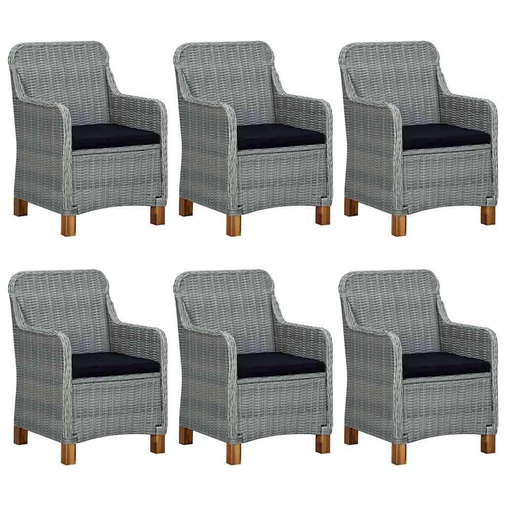 Set da Pranzo da Giardino 9 pz Grigio Chiaro vidaXL