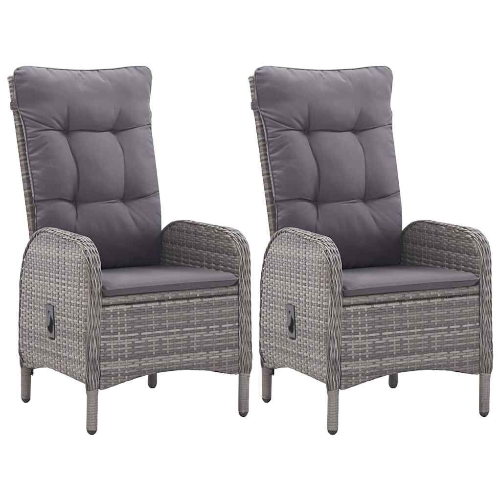 Set Mobili da Pranzo per Giardino 3 pz Grigio vidaXL