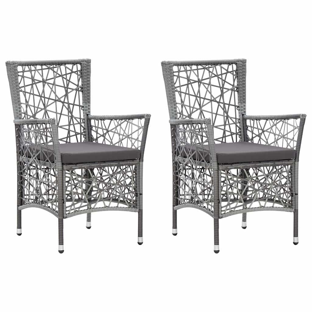 Set Mobili da Pranzo per Giardino 3 pz Grigio vidaXL