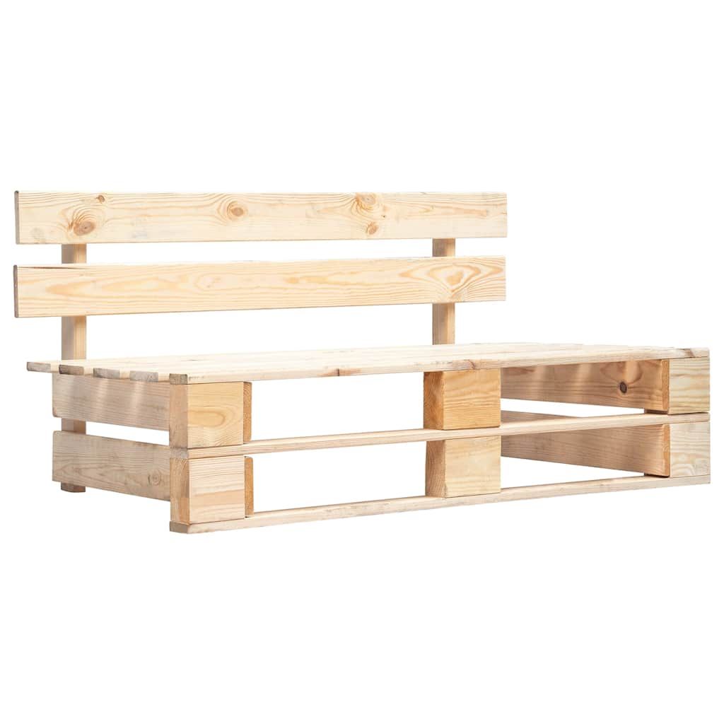 Set Divani in Pallet con Cuscini 4 pz in Pino Impregnato vidaXL