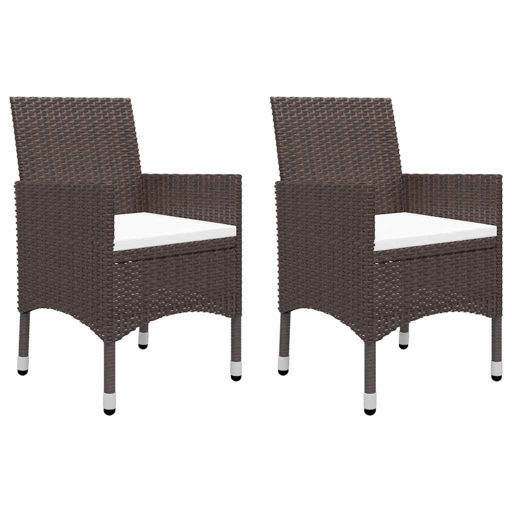 Set Mobili da Pranzo per Giardino 5 pz Marrone vidaXL