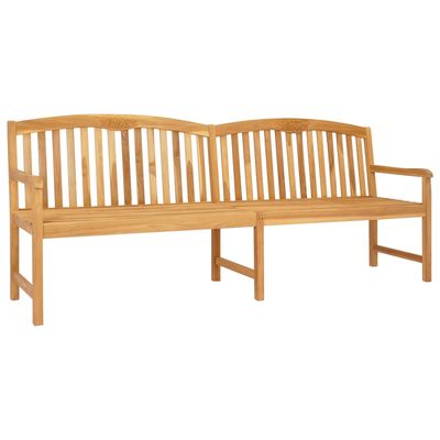 Panchina in legno intagliata a mano 228 x 60 x 90 cm Naturale vidaXL