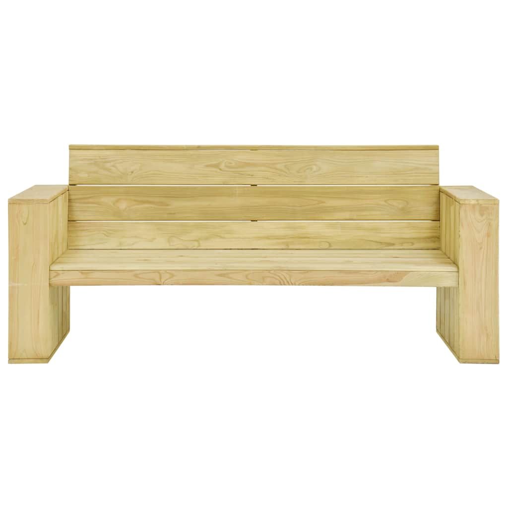 Panca da Giardino e Cuscini Grigi 179cm Legno Pino Impregnato vidaXL