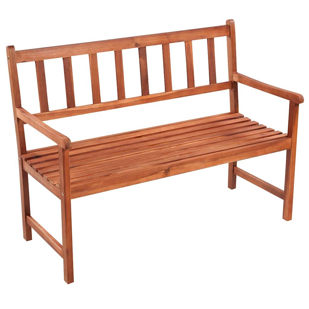 Panca da Giardino con Cuscino 120 cm in Massello di Acacia vidaXL