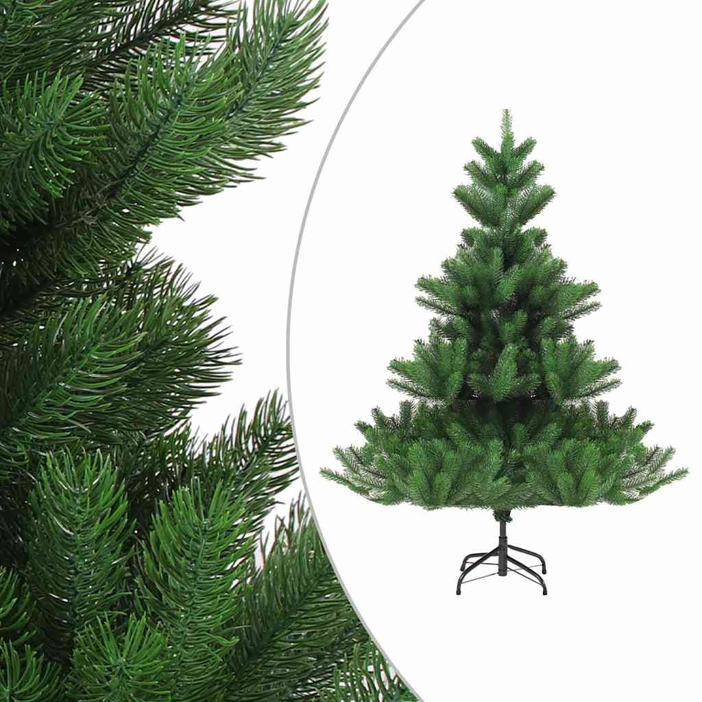 Albero Natale Artificiale Abete Nordmann LED Palline Verde180cm vidaXL