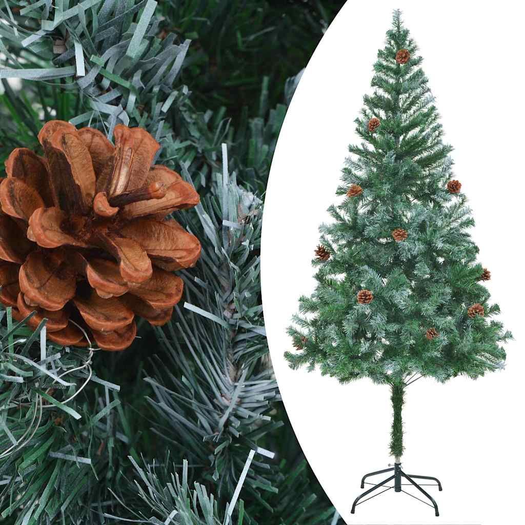 Albero di Natale Preilluminato con Palline e Pigne 180 cm vidaXL