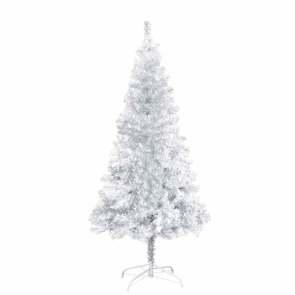 Albero di Natale Preilluminato con Palline Argento 150 cm PET vidaXL