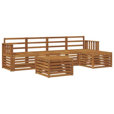 Set di divani da esterno 6 pcs Naturale vidaXL