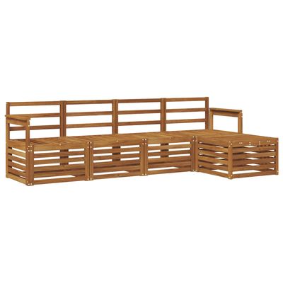 Set di divani da esterno 5 pcs Naturale vidaXL