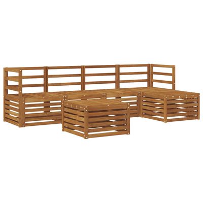Set di divani da esterno 6 pcs Naturale vidaXL