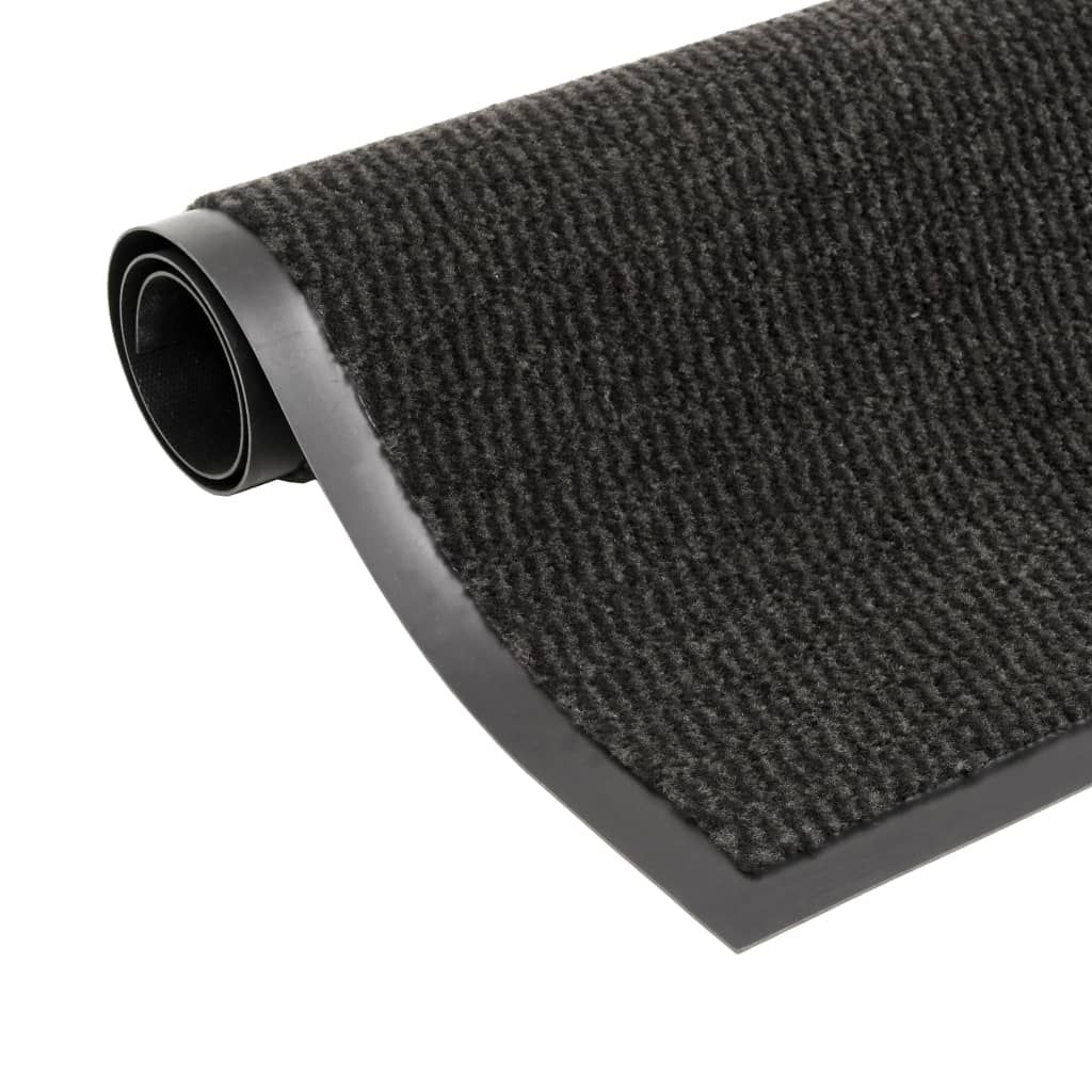 Tappeti Antipolvere 2 pz Rettangolari Trapuntati 120x180cm Neri vidaXL