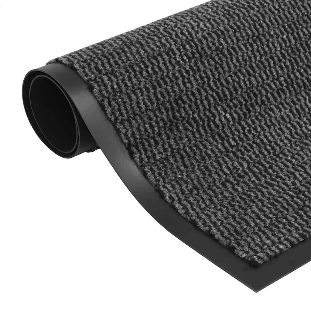 Tappeti Antipolvere 2 pz Trapuntati 60x90 cm Antracite vidaXL