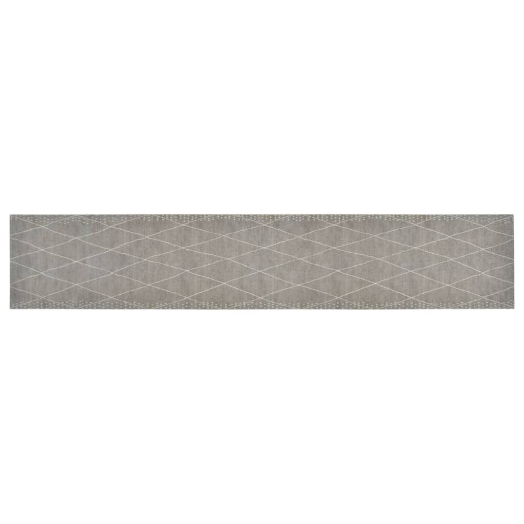 Tappeto da Cucina Lavabile Rombi 60x300 cm Velluto vidaXL