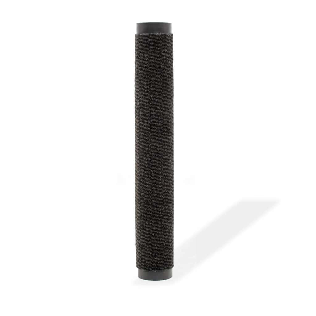 Tappeto Antipolvere Trapuntato Rettangolare 40x60cm Nero vidaXL