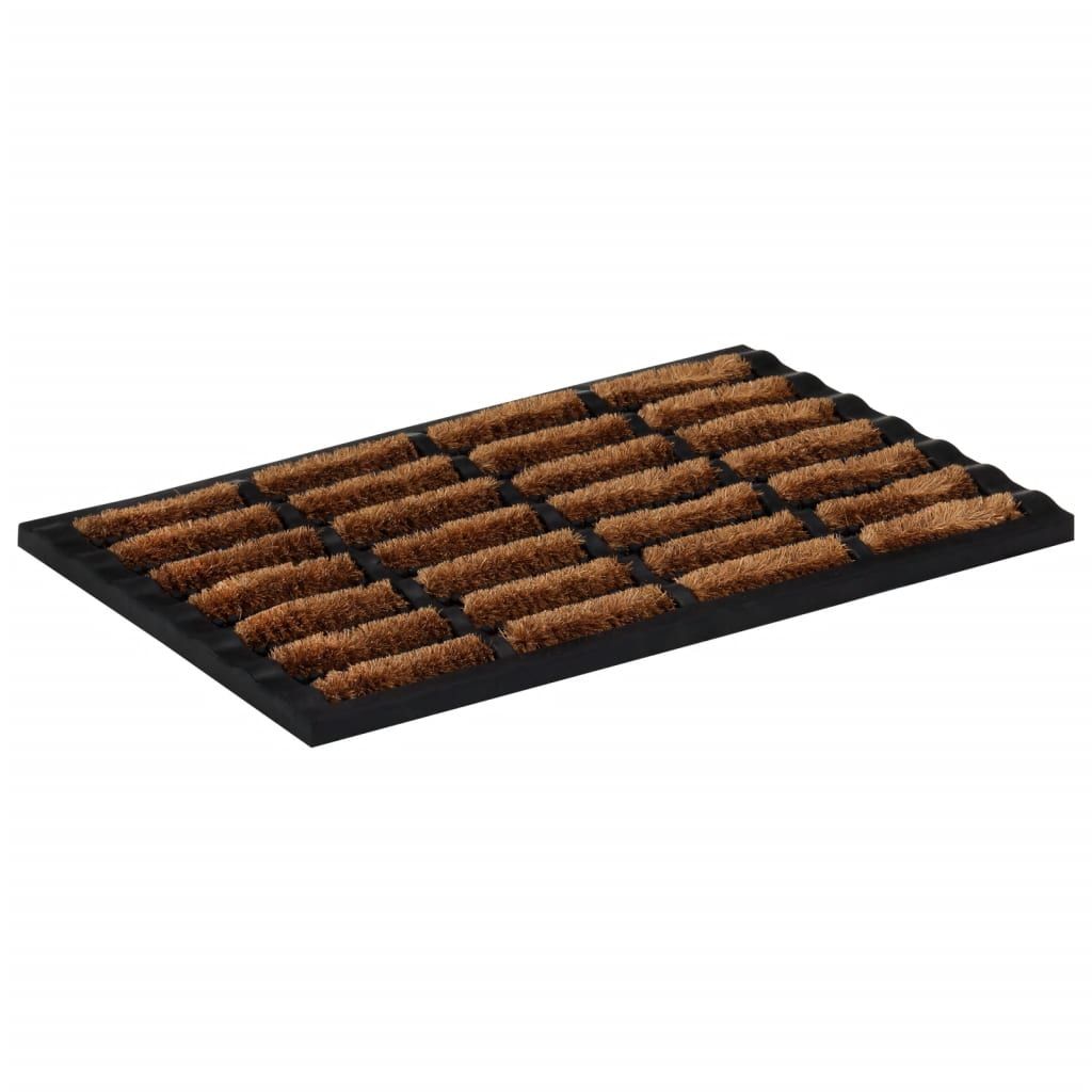 Zerbino Rettangolare 40x60 cm in Gomma e Fibra di Cocco vidaXL