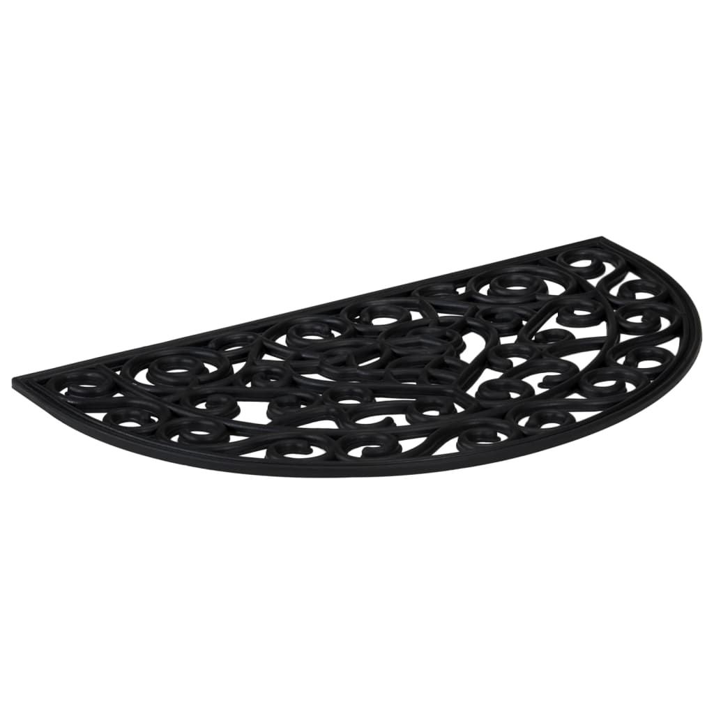 Zerbino Mezzo Rotondo 45x75 cm in Gomma vidaXL
