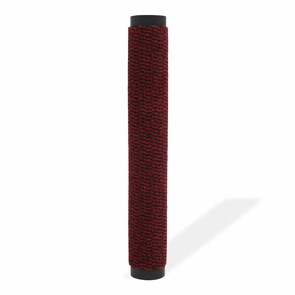 Tappeto Antipolvere Trapuntato Rettangolare 120x180cm Rosso vidaXL