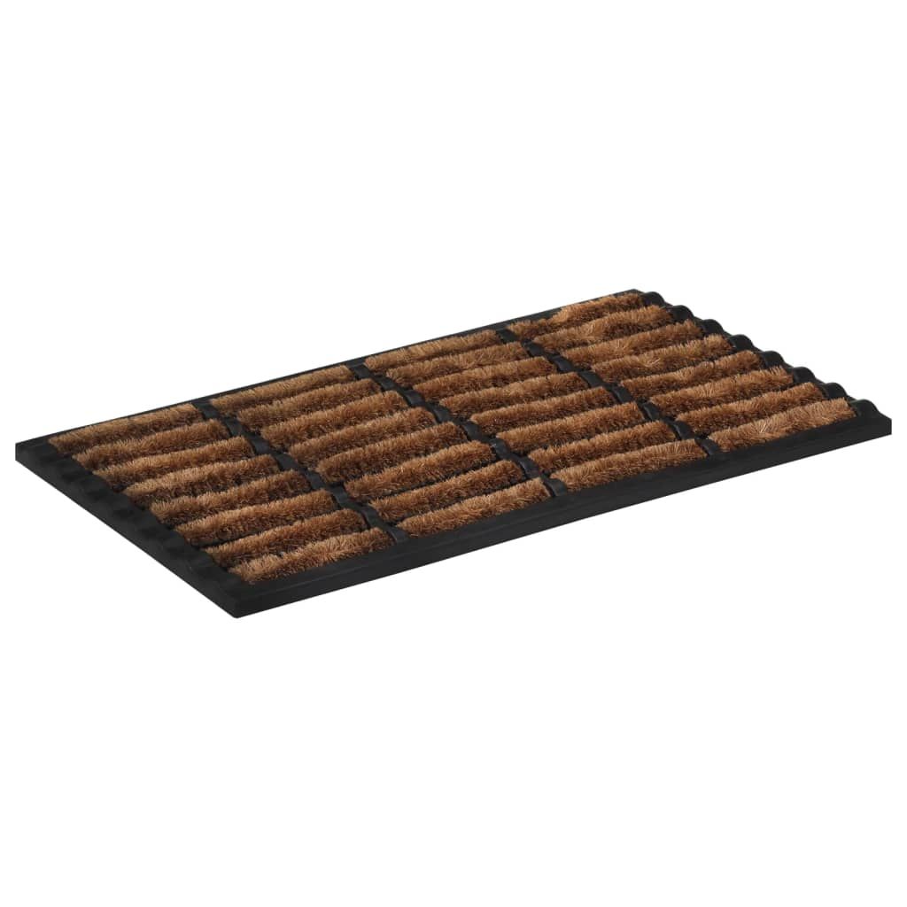 Zerbino Rettangolare 45x75 cm in Gomma e Fibra di Cocco vidaXL