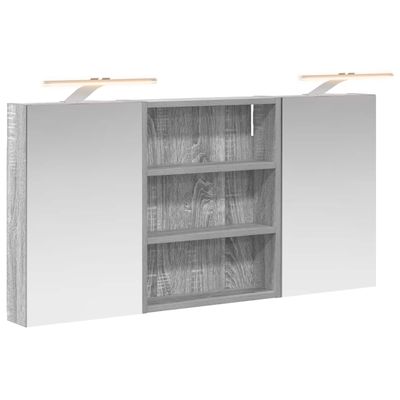 Set di Armadi da Bagno con lo scaffale 3 pcs 100 x 10,5 x 50 cm vidaXL