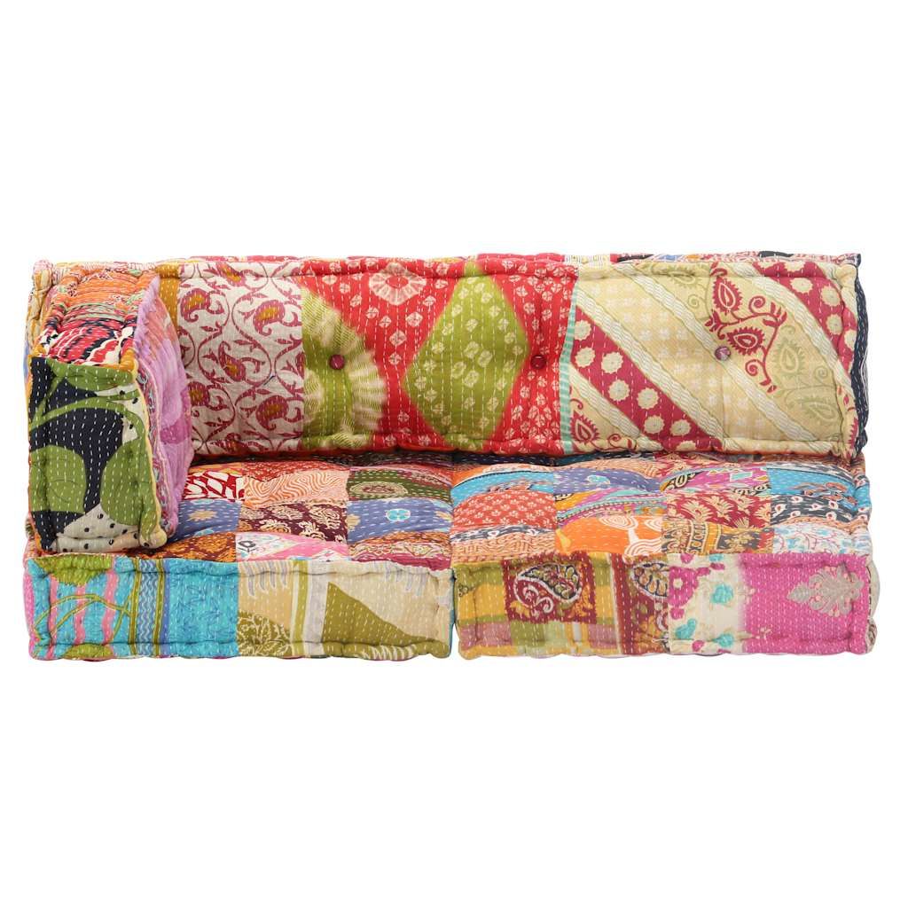 Pouf in Tessuto Patchwork vidaXL