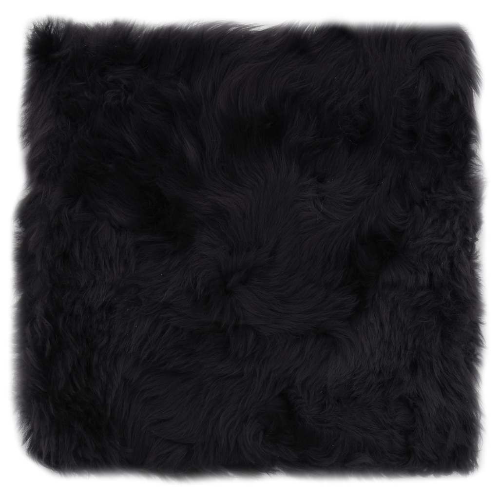 Cuscini Sedie 2pz Grigio Scuro 40x40cm Vera Pelle di Montone vidaXL