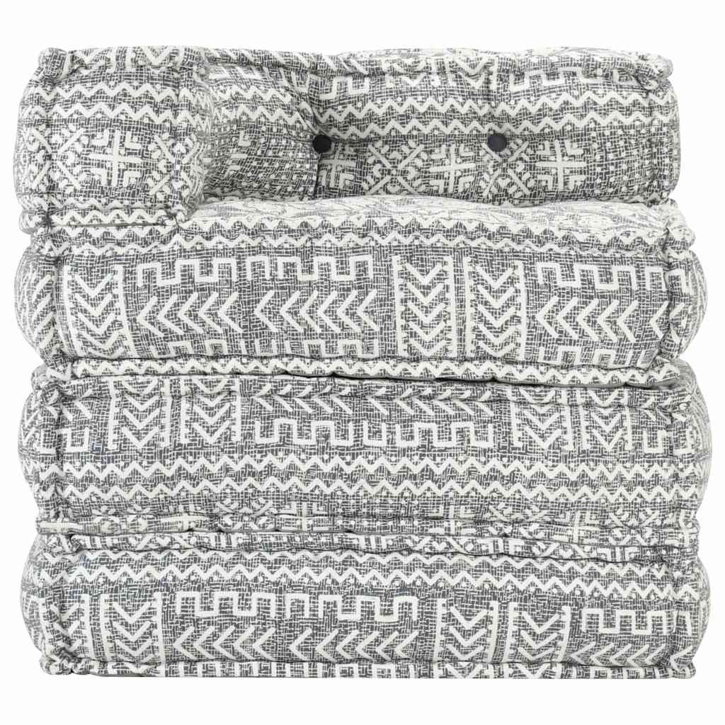 Pouf Modulare Grigio Chiaro in Tessuto vidaXL