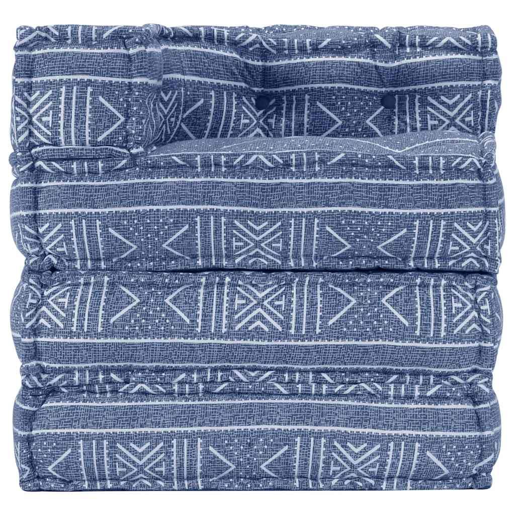 Pouf Modulare Indaco in Tessuto vidaXL