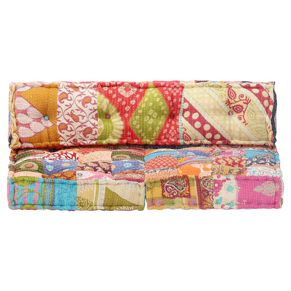 Pouf in Tessuto Patchwork vidaXL