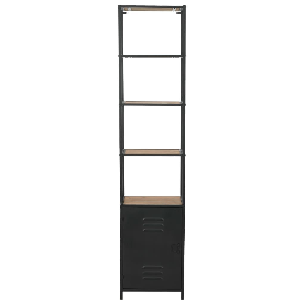 Libreria in Legno Massello di Abete e Acciaio 40,5x32,5x180 cm vidaXL