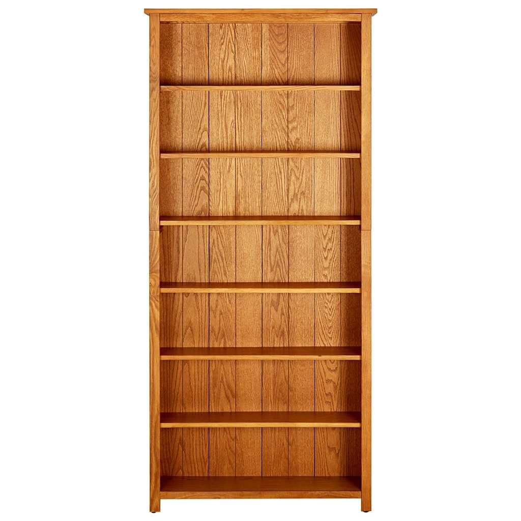 Libreria a 7 Ripiani 90x22,5x200 cm in Massello di Rovere vidaXL