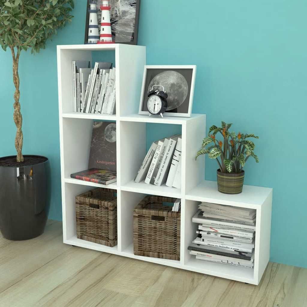 Libreria Scalare / Scaffale Espositore 107 cm Bianco vidaXL