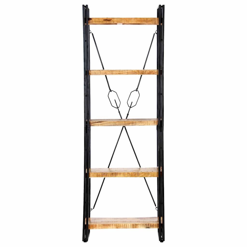 Libreria a 5 Ripiani 60x30x180 cm in Legno Massello di Mango vidaXL