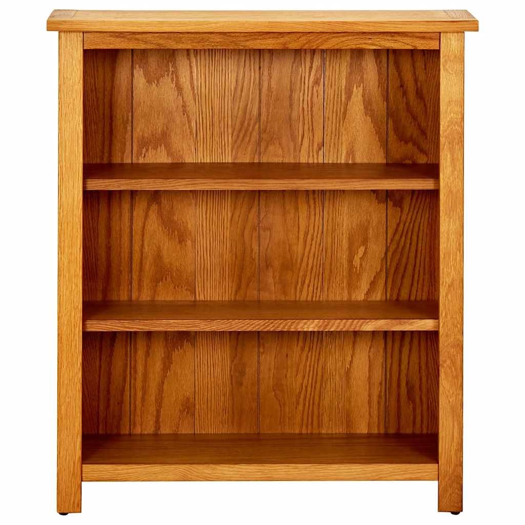 Libreria a 3 Ripiani 70x22,5x82 cm in Massello di Rovere vidaXL