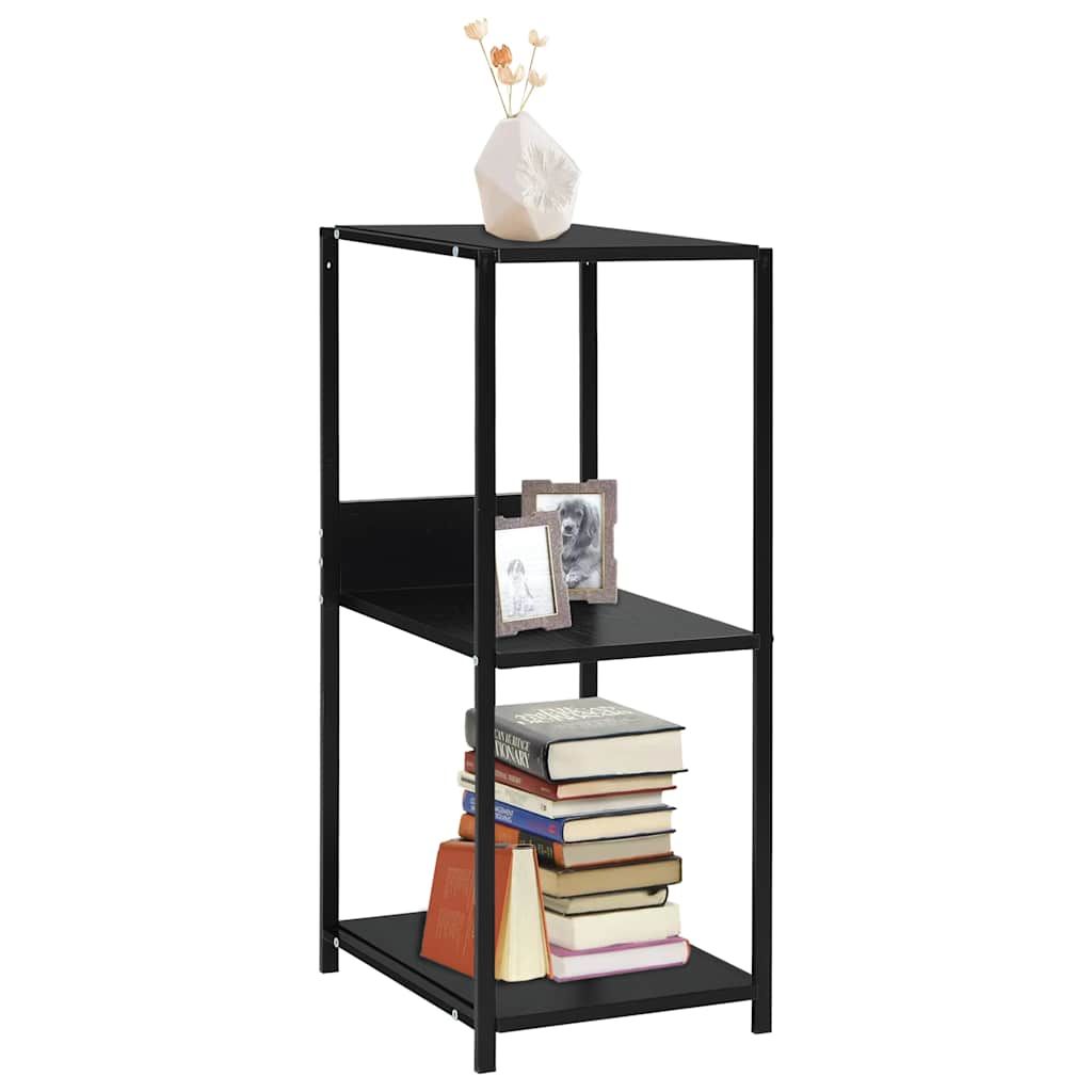 Scaffale Libri Piccolo Dritto Nero 33,5x39,6x79,7cm Multistrato vidaXL