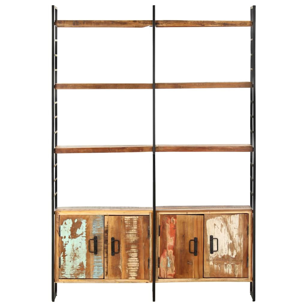 Libreria a 4 Livelli Legno Massello di Recupero 124x30x180 cm vidaXL
