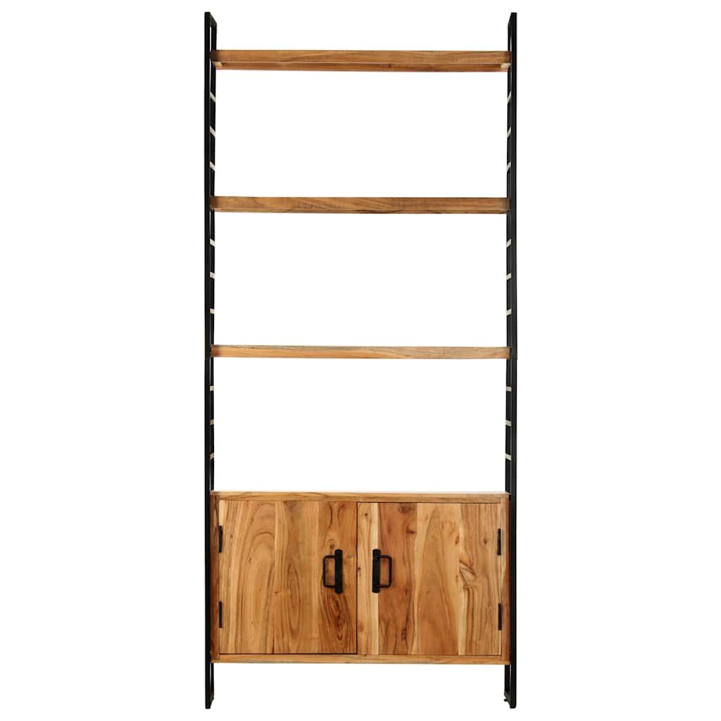 Libreria a 4 Livelli 80x30x180 cm in Legno di Mango Grezzo vidaXL