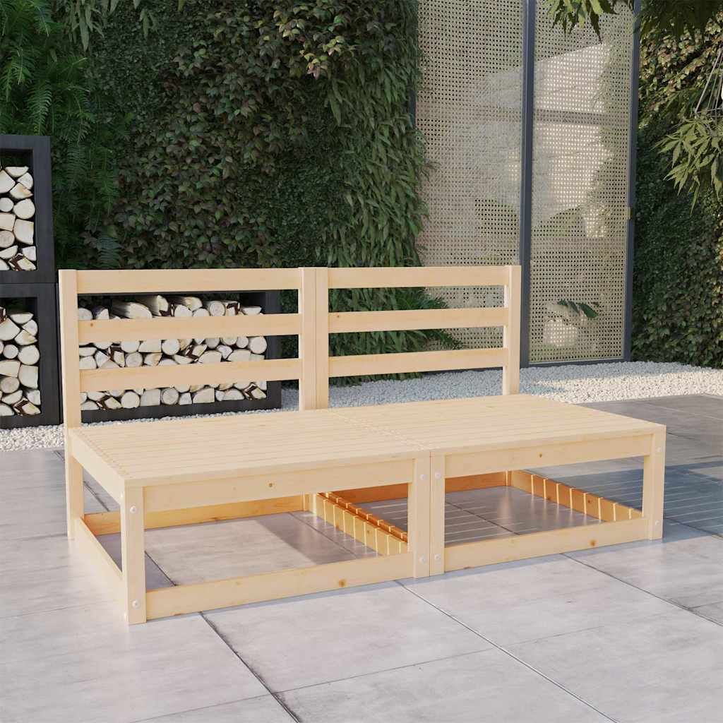 Divano da Giardino a 2 Posti in Legno Massello di Pino vidaXL