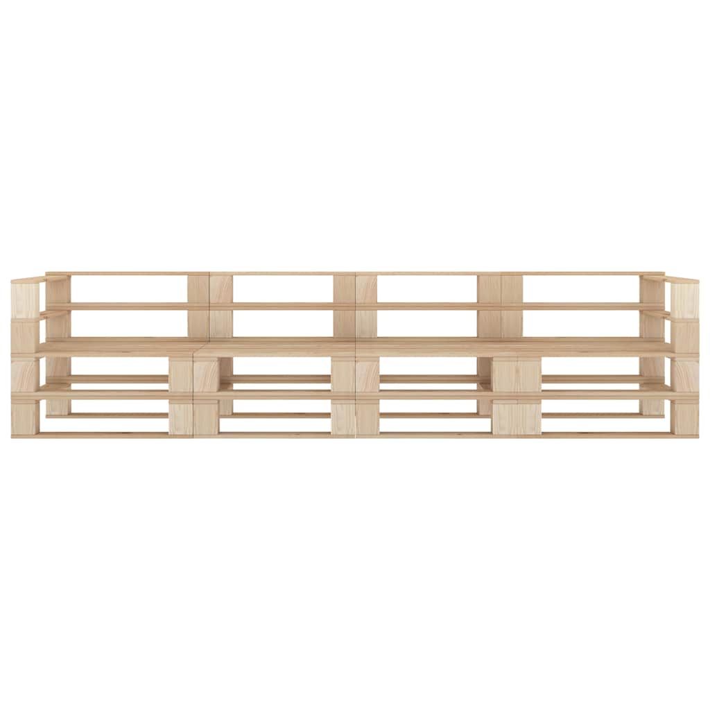 Divano da Giardino a Pallet 4 Posti in Legno vidaXL