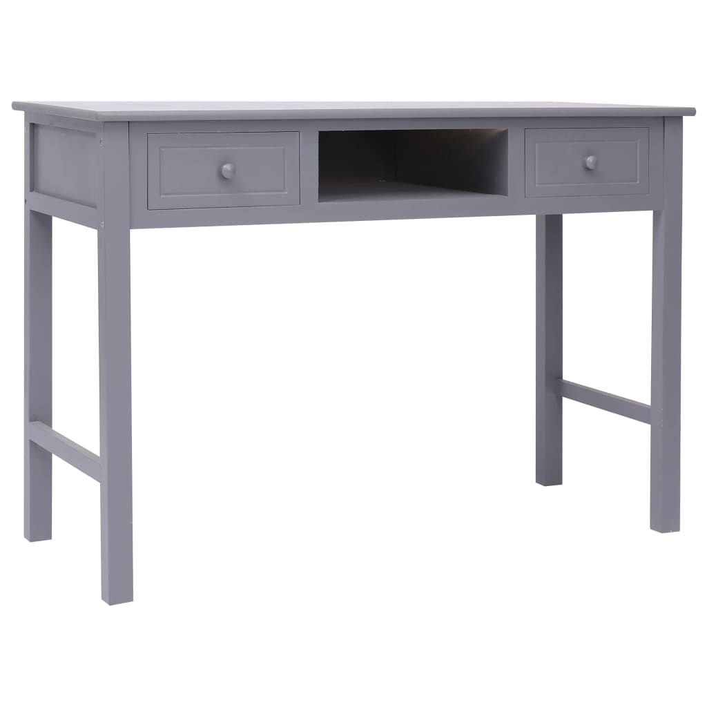 Scrivania Grigia 110x45x76 cm in Legno vidaXL