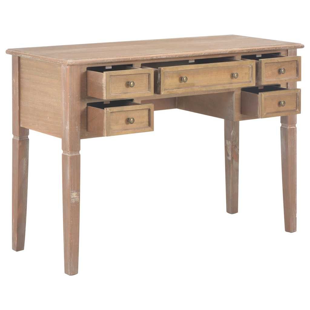 Scrivania Marrone 109,5x45x77,5 cm in Legno vidaXL
