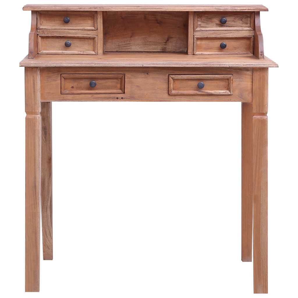 Scrivania con Cassetti 90x50x101 cm in Legno Massello di Mogano vidaXL