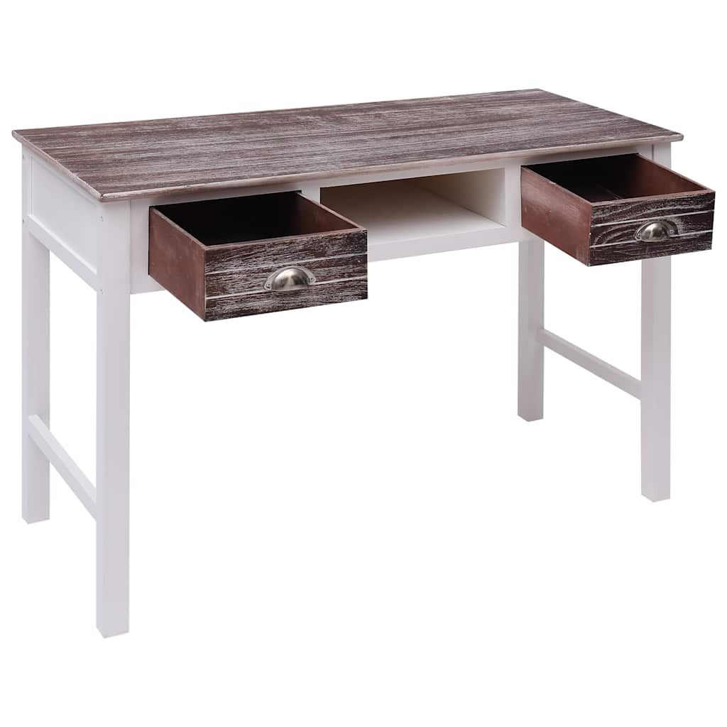Scrivania Marrone 110x45x76 cm in Legno vidaXL