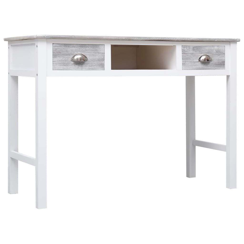 Scrivania Grigia 110x45x76 cm in Legno vidaXL