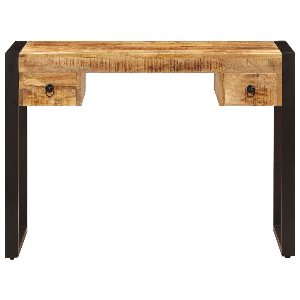 Scrivania con 2 Cassetti 110x50x77 cm Legno Massello di Mango vidaXL