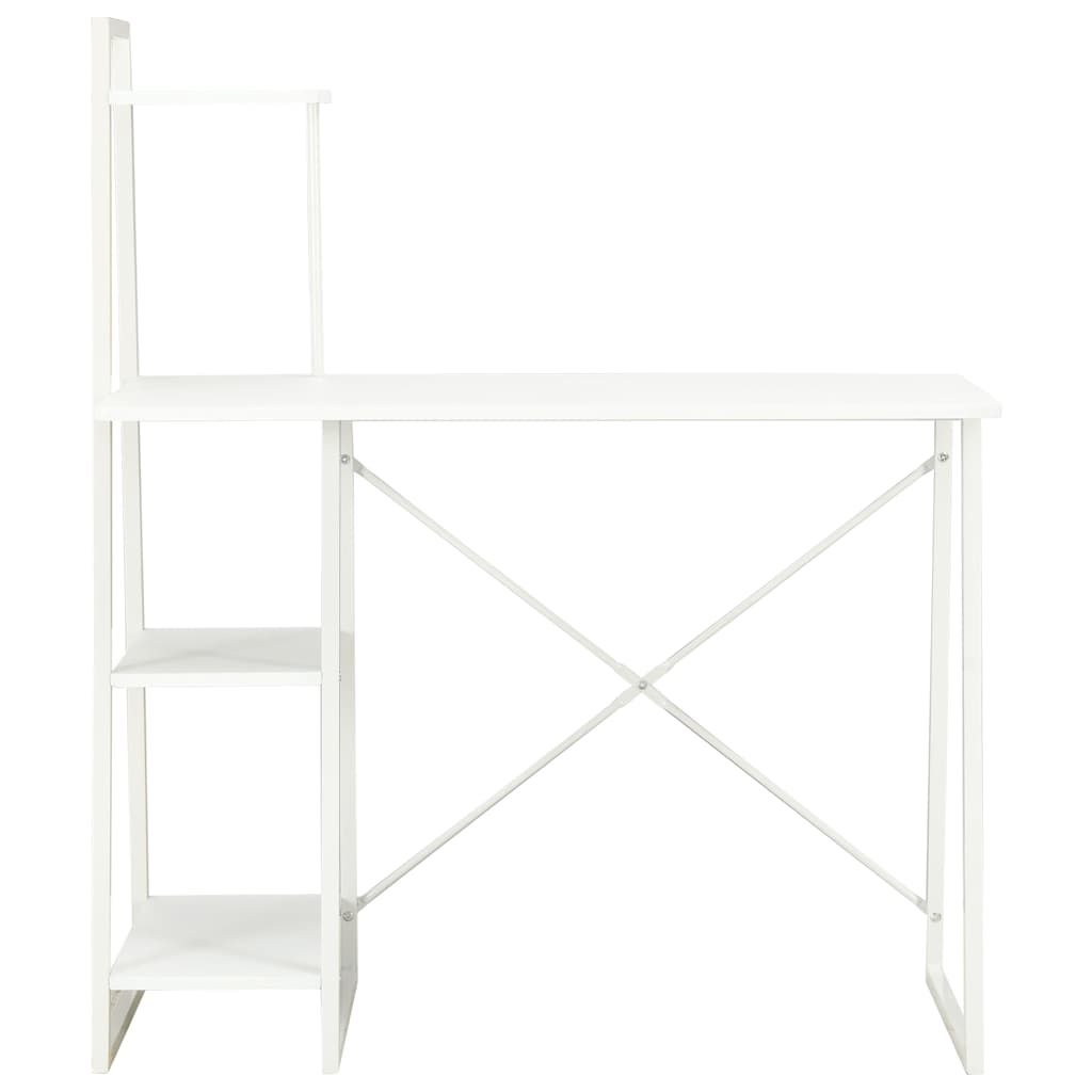 Scrivania con Mensole Bianca 102x50x117 cm vidaXL