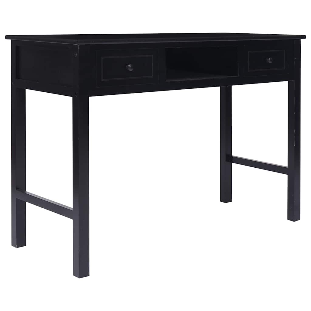 Scrivania Nera 110x45x76 cm in Legno vidaXL