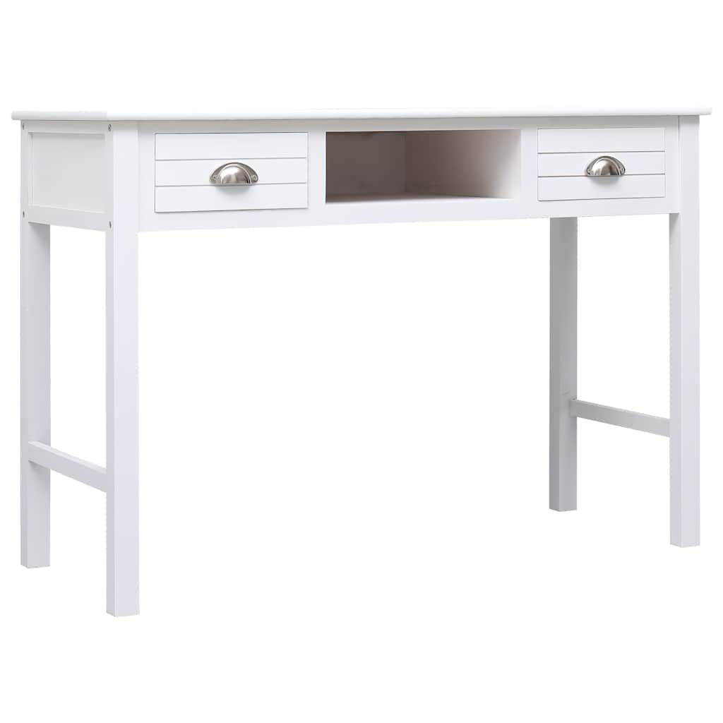 Scrivania Bianca 110x45x76 cm in Legno vidaXL