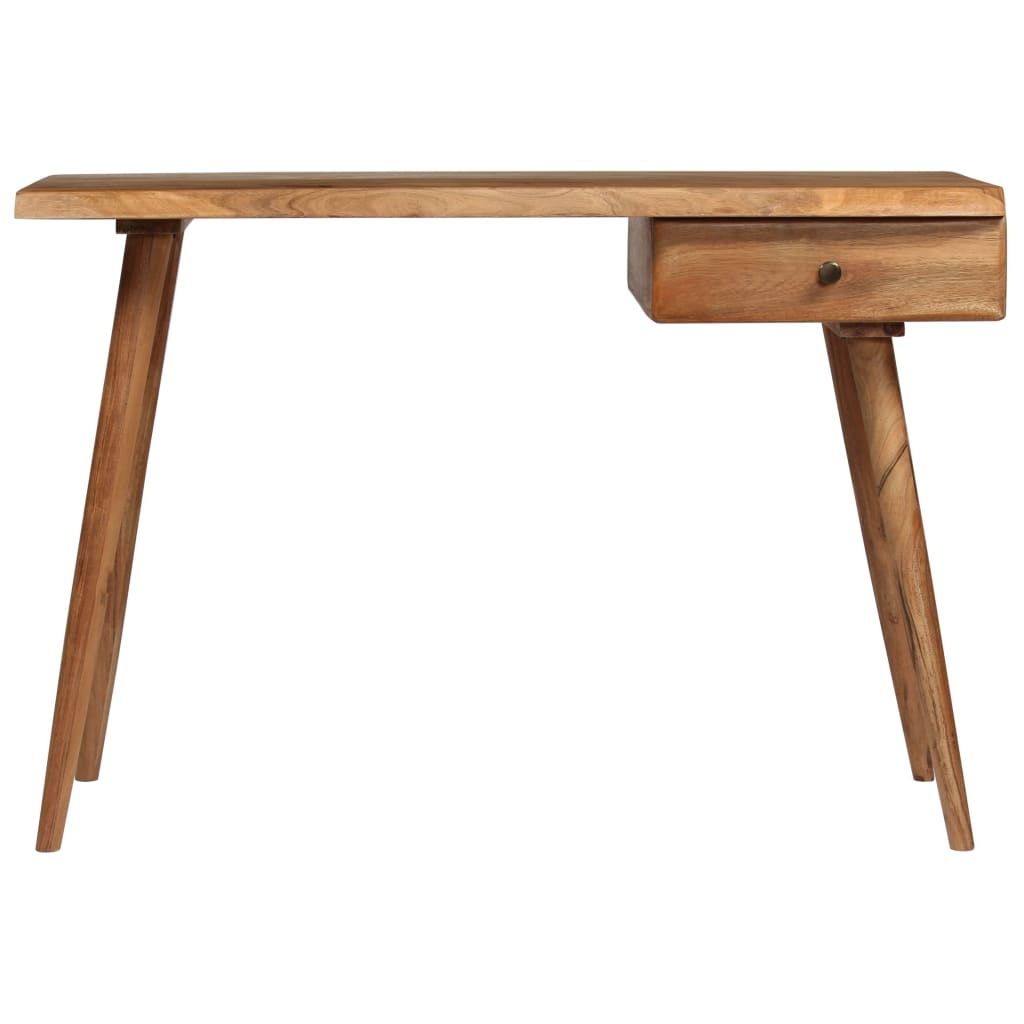 Scrittoio in Legno Massello di Acacia 110x50x76 cm vidaXL